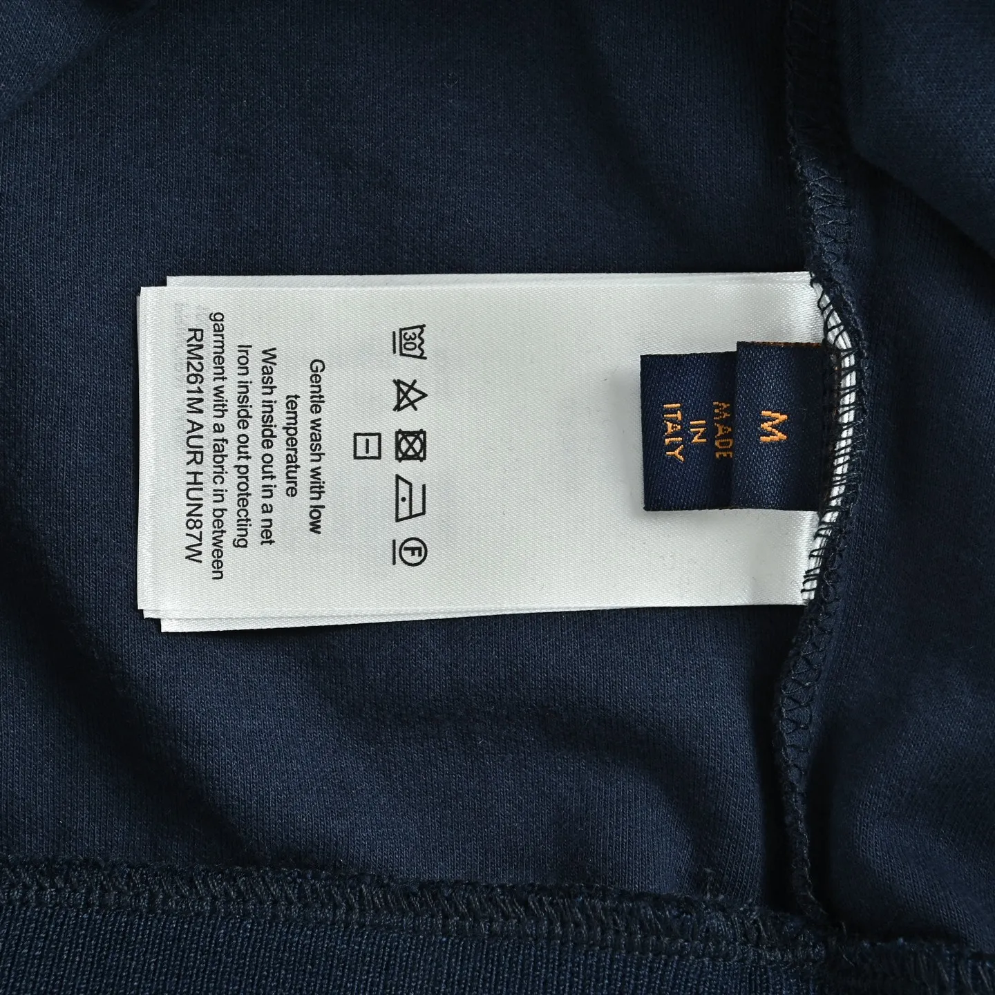 Louis Vuitton/Louis Vuitton leather label logo round neck sweatshirt